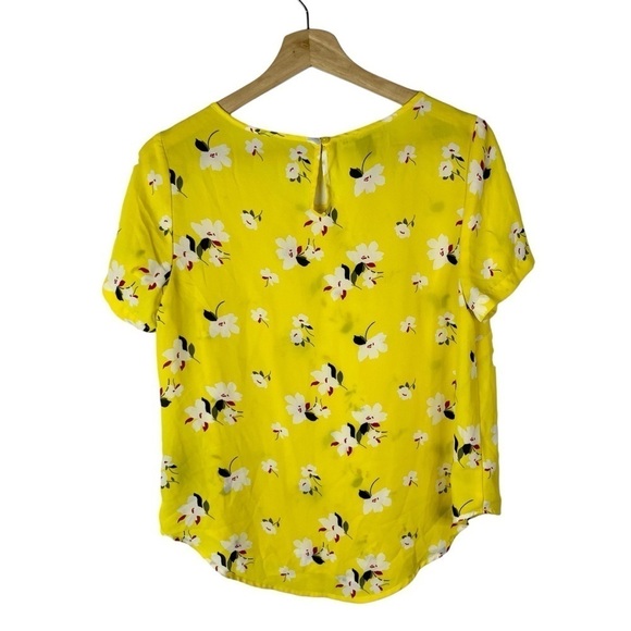 Simply Styled Petite Yellow Floral Short Sleeve Blouse MP - Picture 2 of 3